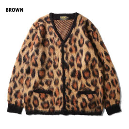 UNIVERD72 MOHAIR TOUCH CARDIGAN LEOPARD