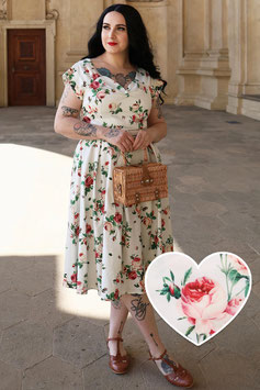 Robe Dolly & Dotty Lily White & Cream Roses
