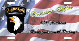 Plaque Immat 101th Airborne