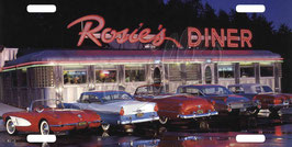 Plaque Immat Rosie's Diner