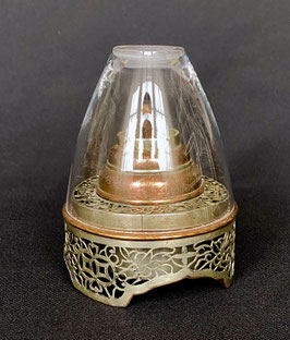 Lampe à opium en paktong ajouré