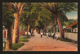 CPA colorisée de Tahiti : Papeete - Rue du Commandant-Destremeau.