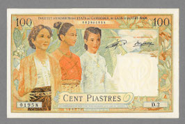 Billet faux des États Associés 100 piastres Laos (1954)