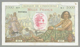 Nouvelles-Hébrides BIC 1000 francs - Borduge/Baudouin (1941) KM 705