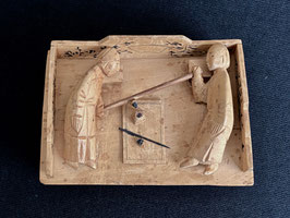 Scène de fumerie en bois sculpté (c.1930)
