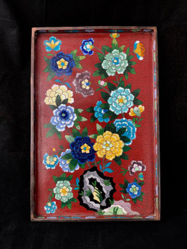 Plateau à opium en cloisonné #4