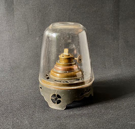 Lampe de fumerie en étain, laiton et cuivre
