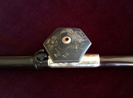 Pipe à opium en bambou laqué