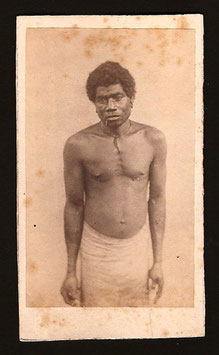 CDV : Photographe anonyme : "Indigène de Lifou" (c.1885)