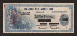 Nouvelles-Hébrides BIC 1 000 francs surchargé France-libre (1945)