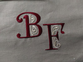 Geschirrtuch Monogramm verschnörkelt