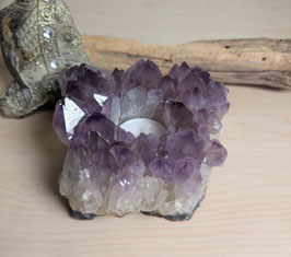 Amethyst Teelichthalter