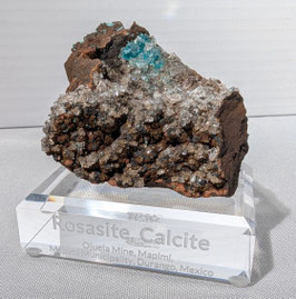Rosasit, Calcit