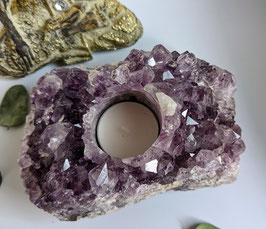 Amethyst Teelichthalter