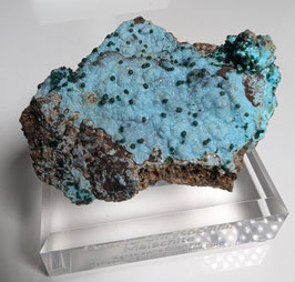 Quarz, Chrysokoll, Malachit