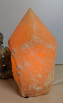 Orangen-Calcit-Leuchte