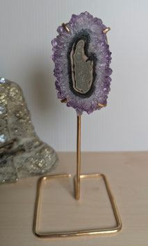 Amethyst Blume auf Metallständer