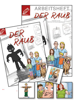 Lesestufe 5 | Der Raub - SET 2 - Roman, Arbeitsheft + Spielkarten