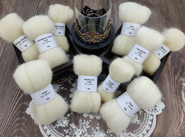 Schnupper-Paket WEIßE WOLLFASERN (3)