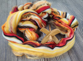 Kammzug RED ADMIRAL - Merino, Bambus, Eriseide (WOW-Team Blends 5)