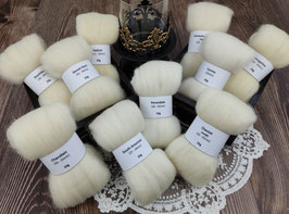 Schnupper-Paket WEIßE WOLLFASERN (2)