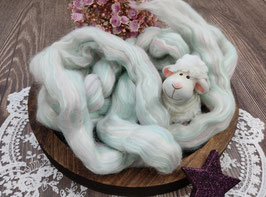 Kammzug ICE CREAM - Merino, Milchseide (Trend Blends)