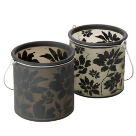 Windlicht schwarzbeige