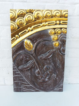 Panneau visage de Bouddha - 40 x 60 cm