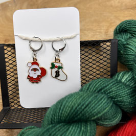 Maschenmarkierer_Advent_Ring silber_mit Ohrhacken Set 8