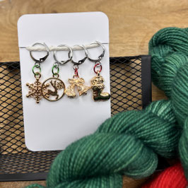 Maschenmarkierer_Advent_Ring silber_mit Ohrhacken Set 2