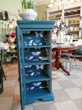 Kleine Vitrine "Aubusson Blue" - Einzelstück - VERKAUFT