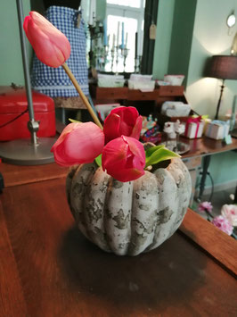 Übertopf oder Vase von Jeannde d´Arc Living aus Gussbeton - VERKAUFT