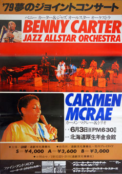 ベニー・カーター＆ジャズ・オールスター・オーケストラ/カーメン・マクレー＆トリオ(ジャズ・ポスター)