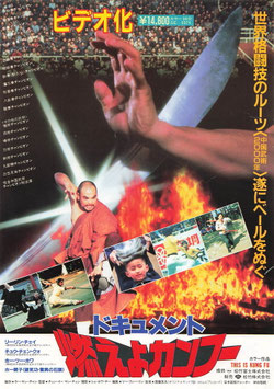 ドキュメント燃えよカンフー(松竹富士/ビデオ発売・チラシ外国映画)