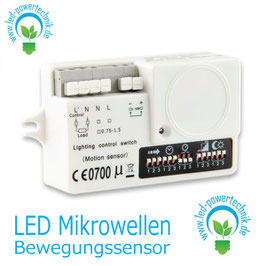 LED Mikrowellen-Bewegungssensor 5,8 GHz mit StandBy, 230V, 800W