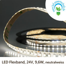 LED Stripes-Flexband, 24V, 9,6W, IP66, neutralweiss - 111911