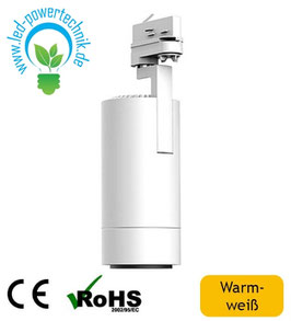 LED 3-Phasen Schienenleuchte | 35 Watt | warmweiß - 2700 K | 3050 lm | 20°-60° | weiß | Starlight