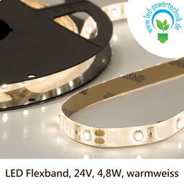 LED Stripes-Flexband, 24V, 4,8W, IP66, warmweiss - 111022