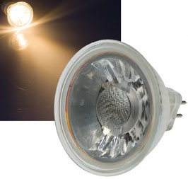 LED Strahler MR16 "X50 COB" 1 COB, 3000k, 400lm, 12V/5W, warmweiß