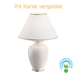 Tischleuchte GIARDINO, 24 Karat Gold, Höhe 43 - 24 Karat Gold, Ø30cm, 1-flammig, E27