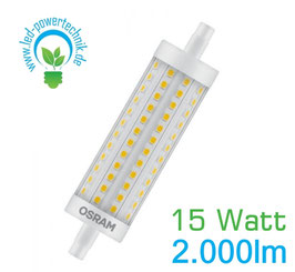 LED R7s Stablampe Osram 15W 2000lm dimmbar, warmweiss