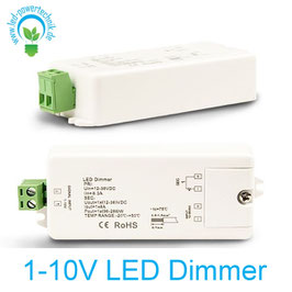 1-10V LED Dimmer V2, 1x8A, 12-36V/DC