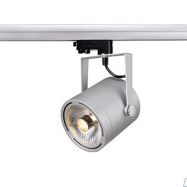 LED 3-Phasen Strahler EURO SPOT ES111, GU10, silbergrau