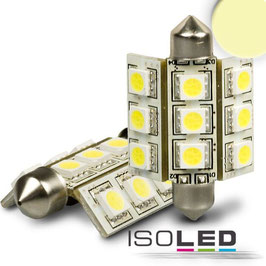 LED Soffitte, 42mm, 10-30V/DC, 9SMD, 2Watt, warmweiss
