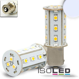 LED BA15S Leuchtmittel, 10-30V/DC, 18SMD, 2,4 Watt, kaltweiss
