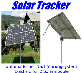 Sun Tracker PRO - Solarnachführungsystem - 1-achsig für 2 Solarmodule