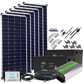 Autark XXL-Master 24V 1.200W Solaranlage - 3.000W AC Leistung