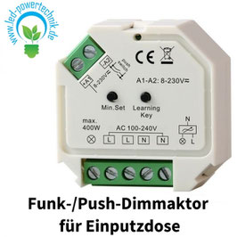 Sys-One Funk-/Push-Dimmaktor für Einputzdose 230V, 400W