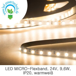 LED Stripes MICRO-Flexband, 24V, 9,6W, IP20, warmweiss - 112753