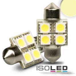 LED Soffitte, 31mm, 10-30V/DC, 4SMD, 0,7Watt, warmweiss